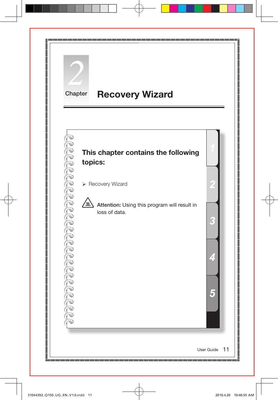 Recovery wizard | Lenovo IdeaCentre Q150 User Manual | Page 16 / 33