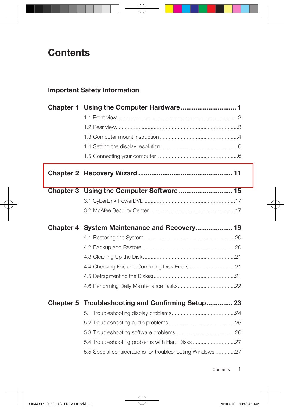 Lenovo IdeaCentre Q150 User Manual | Page 4 / 33