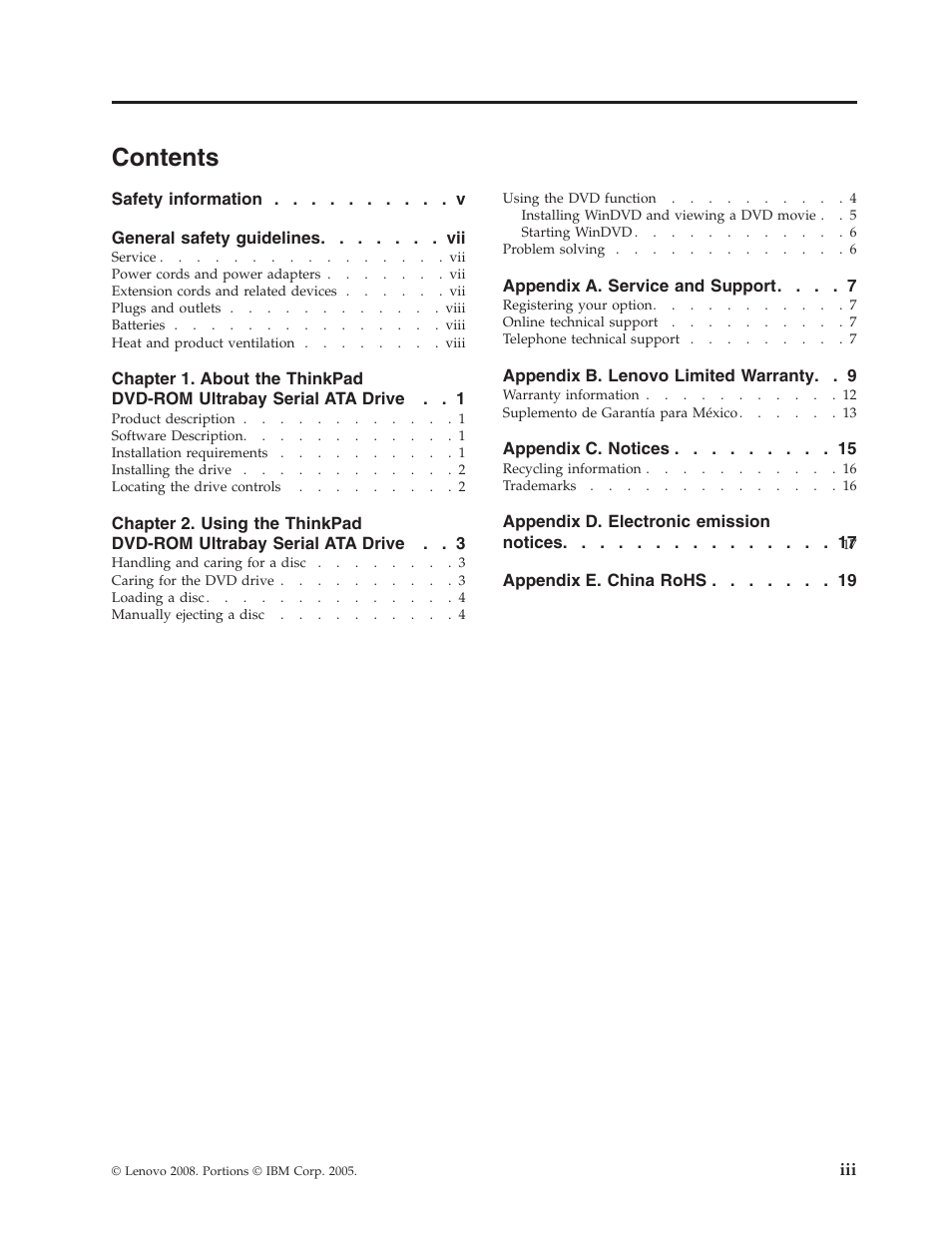 Lenovo ThinkPad 43N3218 User Manual | Page 5 / 34