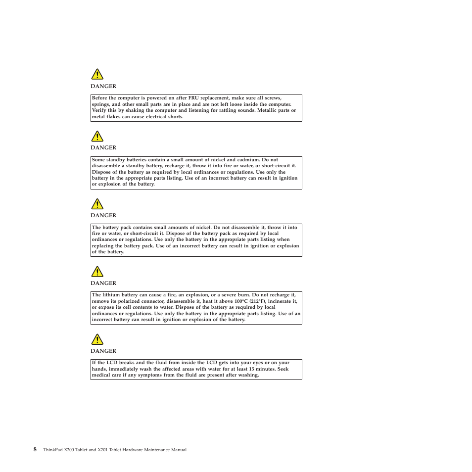 English | Lenovo X200 User Manual | Page 16 / 260