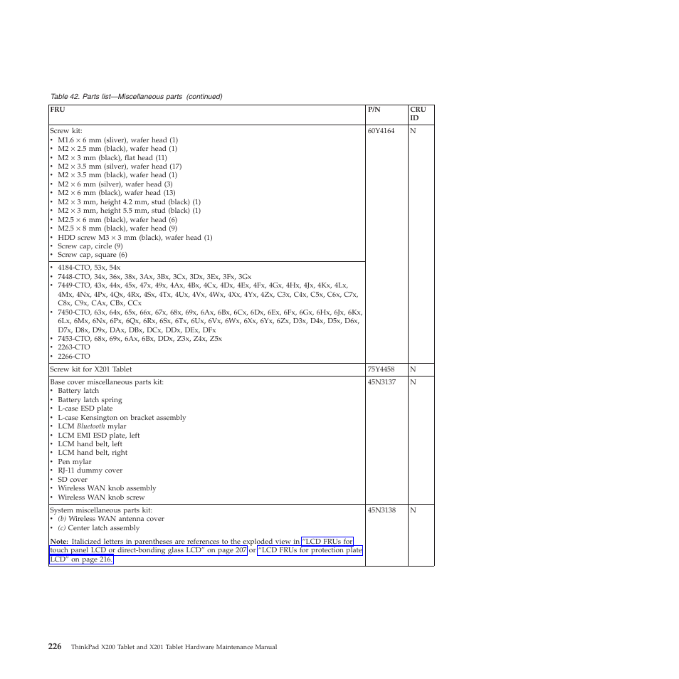 Lenovo X200 User Manual | Page 234 / 260