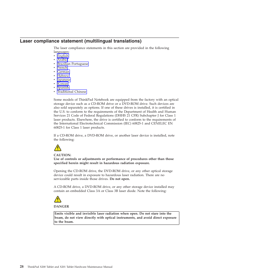 Lenovo X200 User Manual | Page 36 / 260