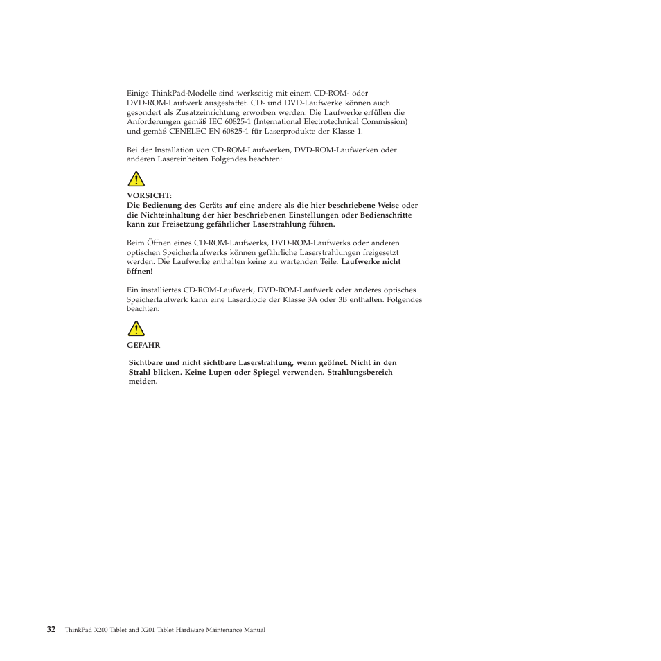 German | Lenovo X200 User Manual | Page 40 / 260