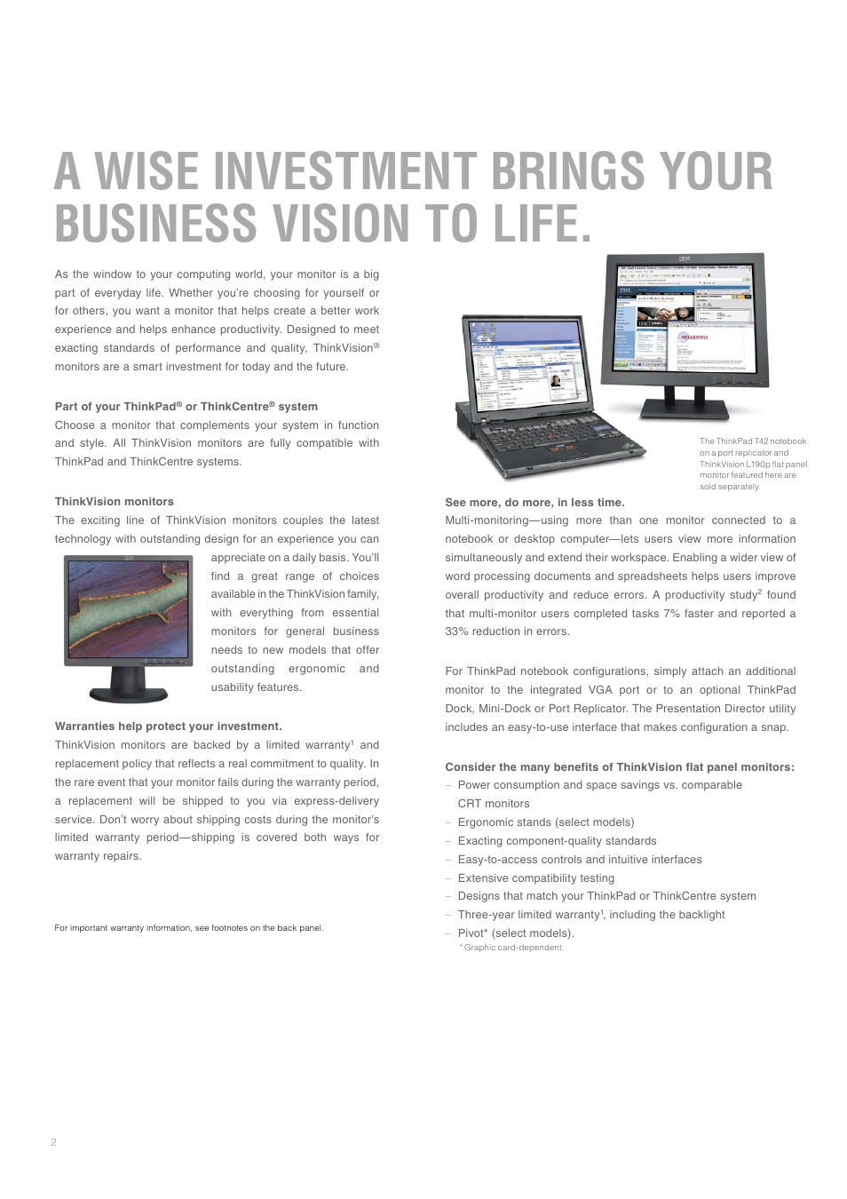 Lenovo ThinkVision User Manual | Page 2 / 7