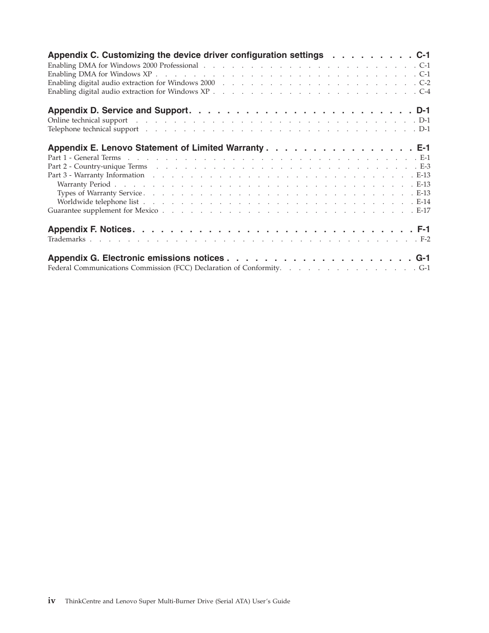 Lenovo ThinkCentre 41N5626 User Manual | Page 6 / 72
