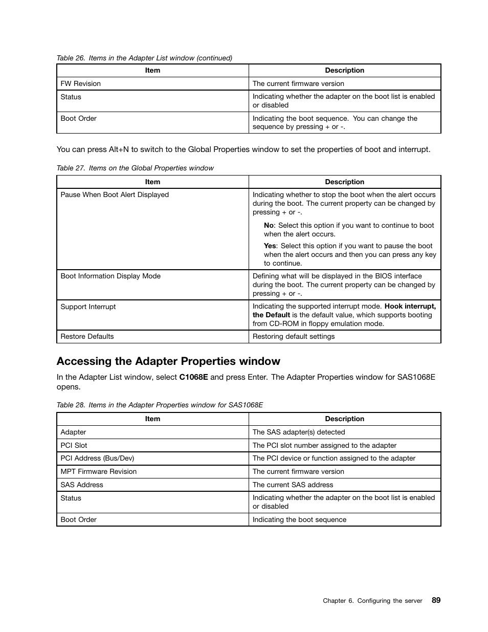 Accessing the adapter properties window | Lenovo 1047 User Manual | Page 101 / 140