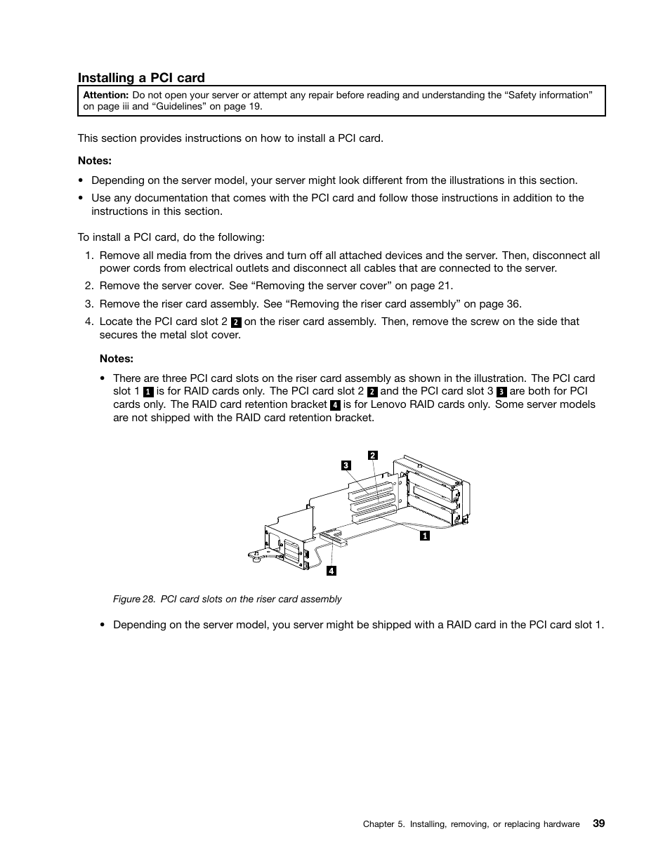 Installing a pci card | Lenovo 1047 User Manual | Page 51 / 140