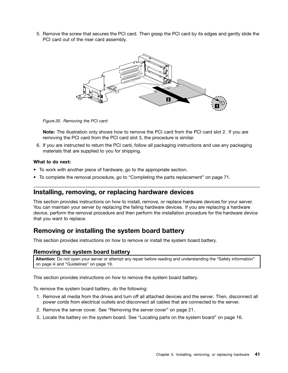 Removing or installing the system board battery | Lenovo 1047 User Manual | Page 53 / 140