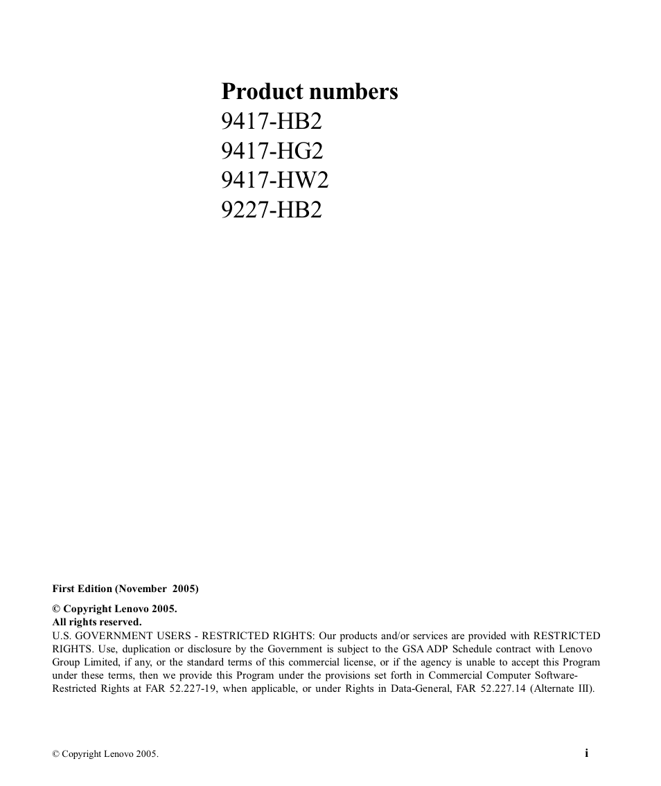 Lenovo ThinkVision L171p User Manual | Page 2 / 35