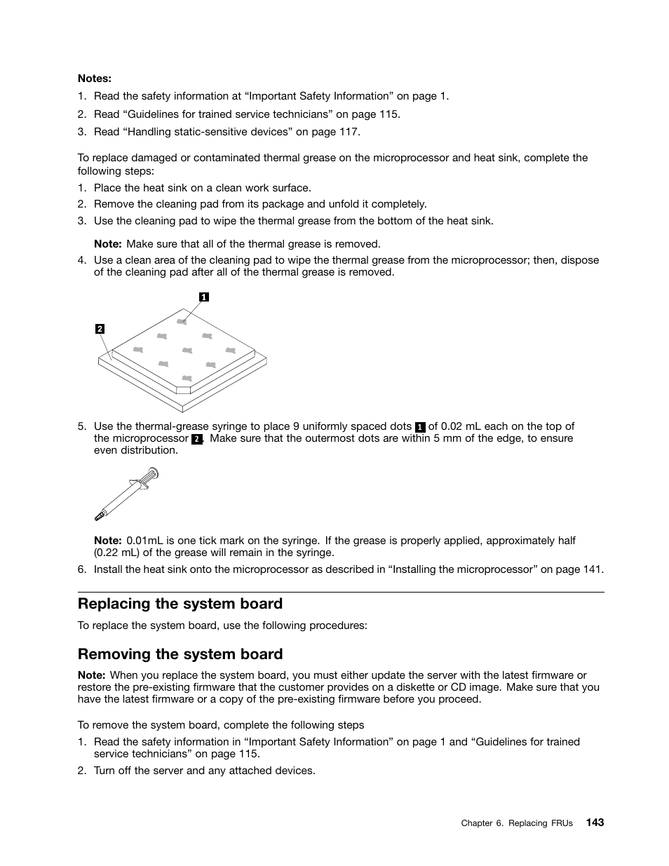 Replacing the system board, Removing the system board | Lenovo 6532 User Manual | Page 151 / 240