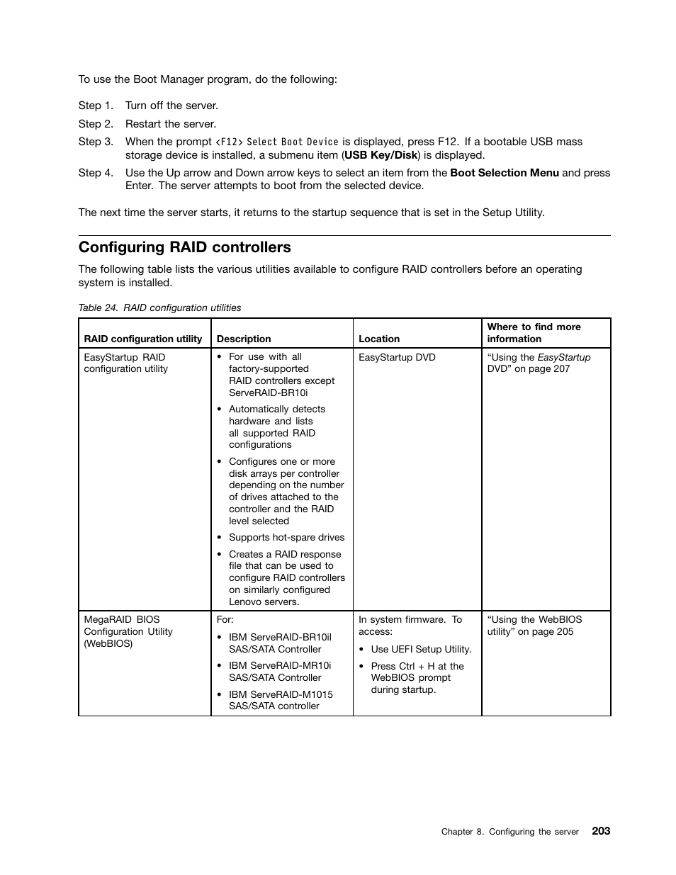 Configuring raid controllers | Lenovo 6532 User Manual | Page 211 / 240