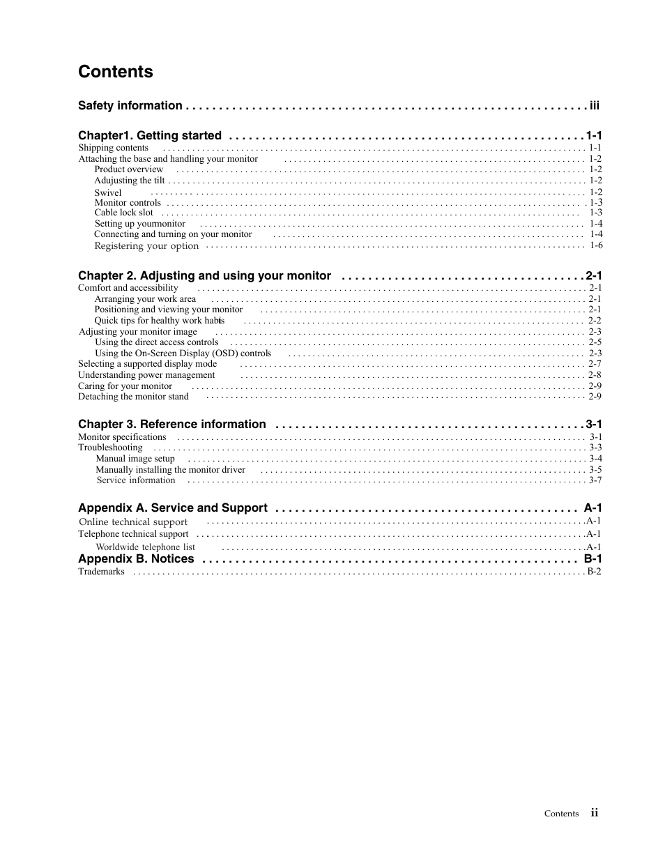 Lenovo L215 User Manual | Page 3 / 33