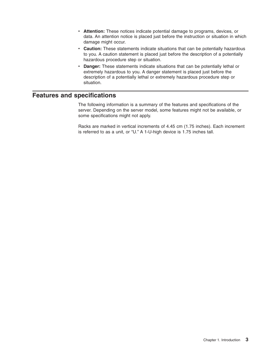 Features and specifications, Features, Specifications | Lenovo 6435 User Manual | Page 17 / 88