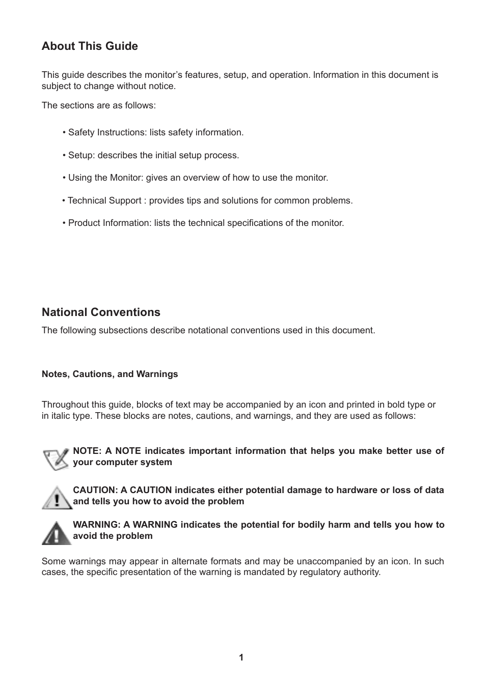 About this guide, National conventions | Lenovo D1960 User Manual | Page 3 / 21