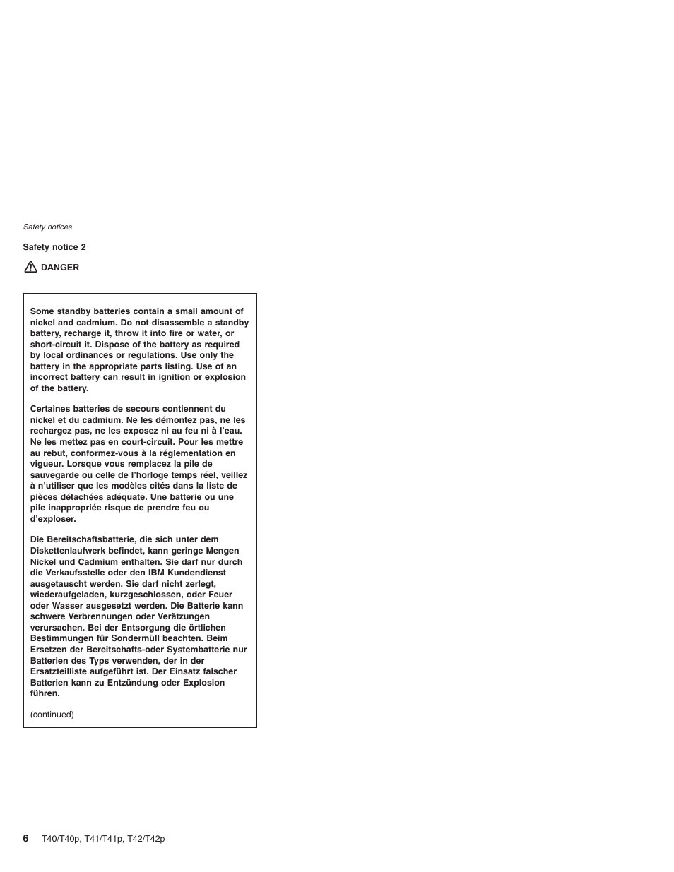 Lenovo THINKPAD T41/T41P User Manual | Page 12 / 260