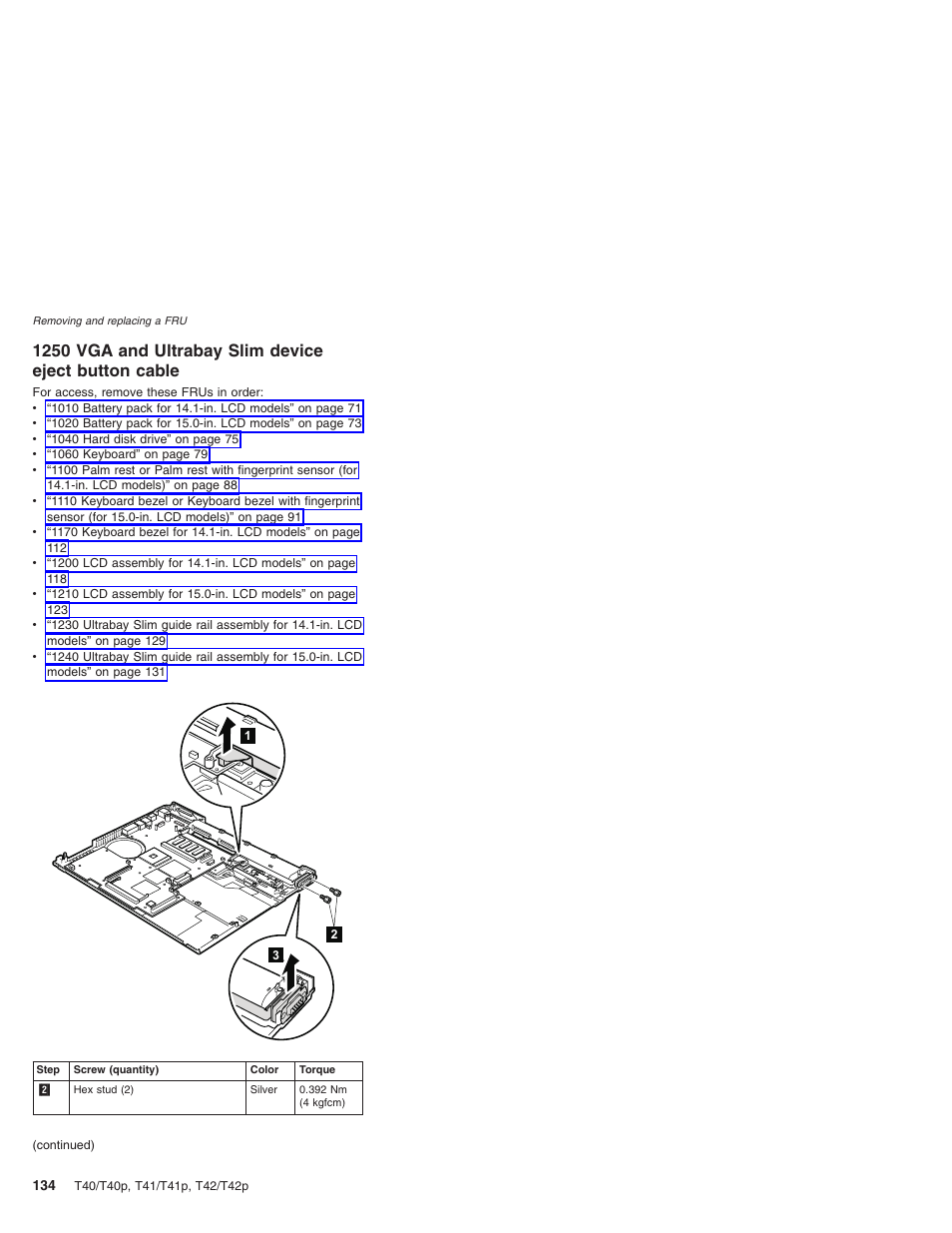 Ultrabay, Slim, Device | Eject, Button, Cable | Lenovo THINKPAD T41/T41P User Manual | Page 140 / 260