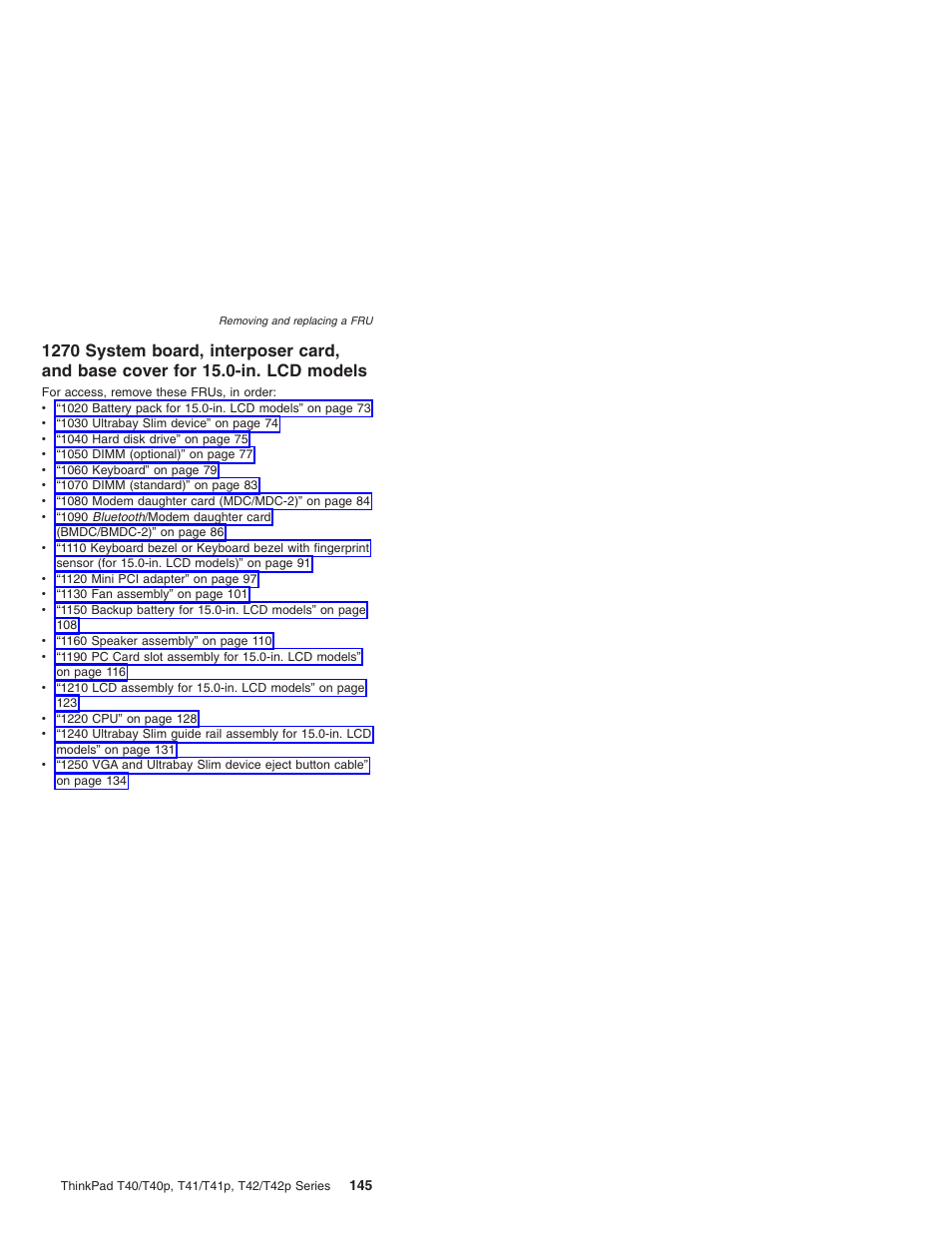 System, Board, Interposer | Card, Base, Cover, Models | Lenovo THINKPAD T41/T41P User Manual | Page 151 / 260