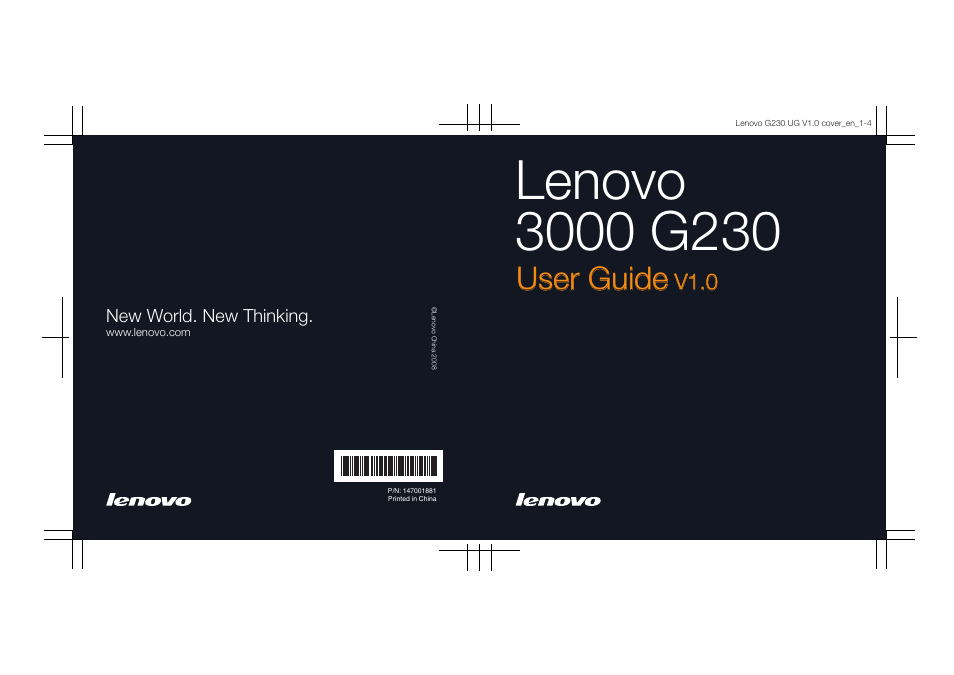 Lenovo 3000 G230 User Manual | 140 pages