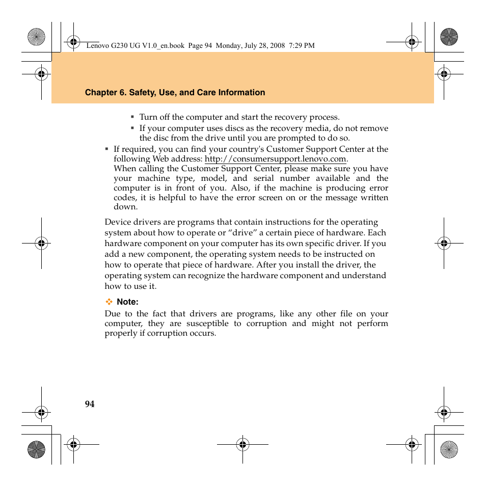 Lenovo 3000 G230 User Manual | Page 102 / 140