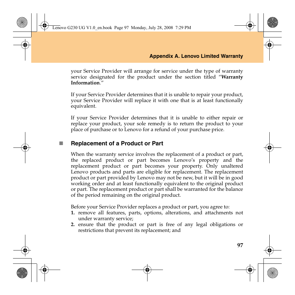 Lenovo 3000 G230 User Manual | Page 105 / 140