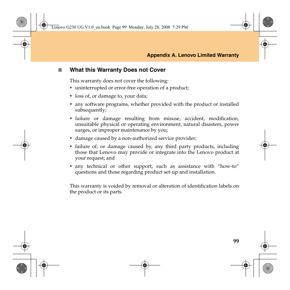 Lenovo 3000 G230 User Manual | Page 107 / 140