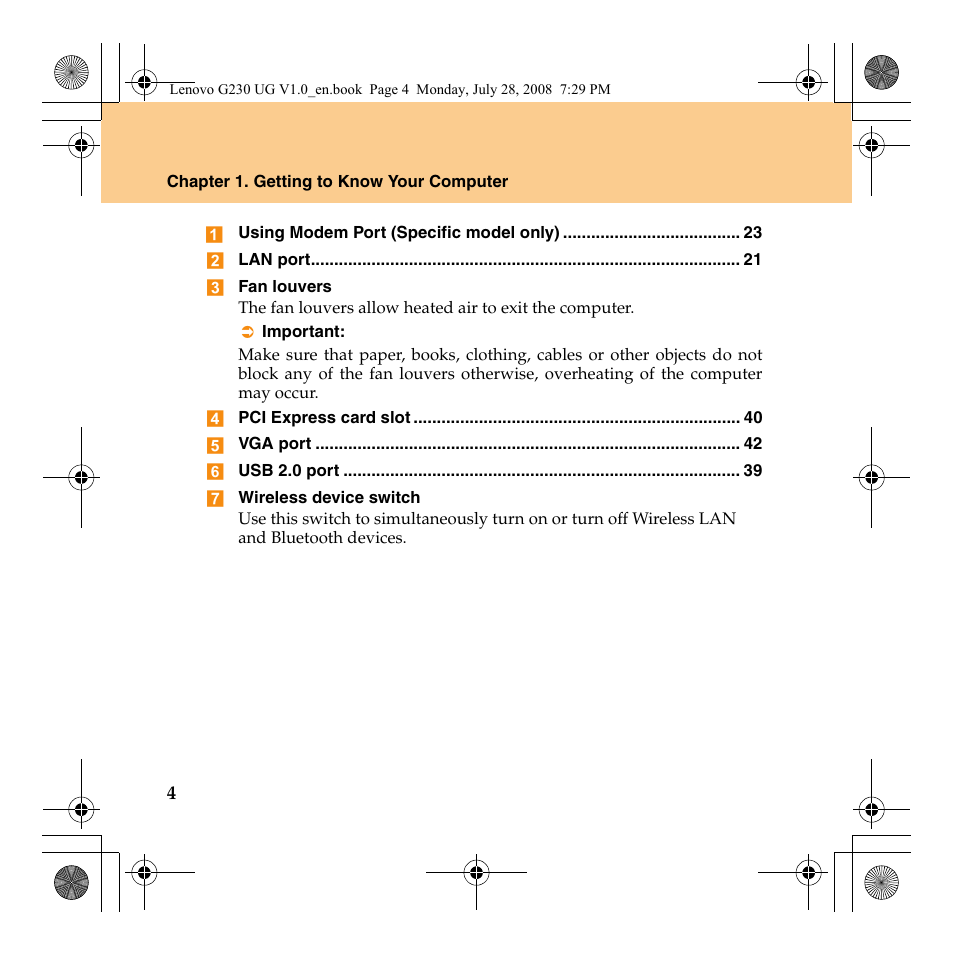 Lenovo 3000 G230 User Manual | Page 12 / 140