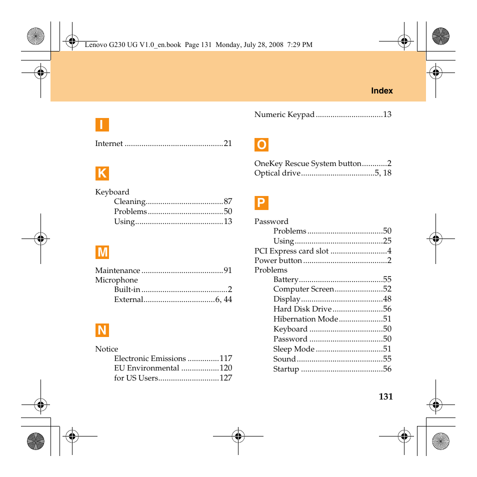 Lenovo 3000 G230 User Manual | Page 139 / 140