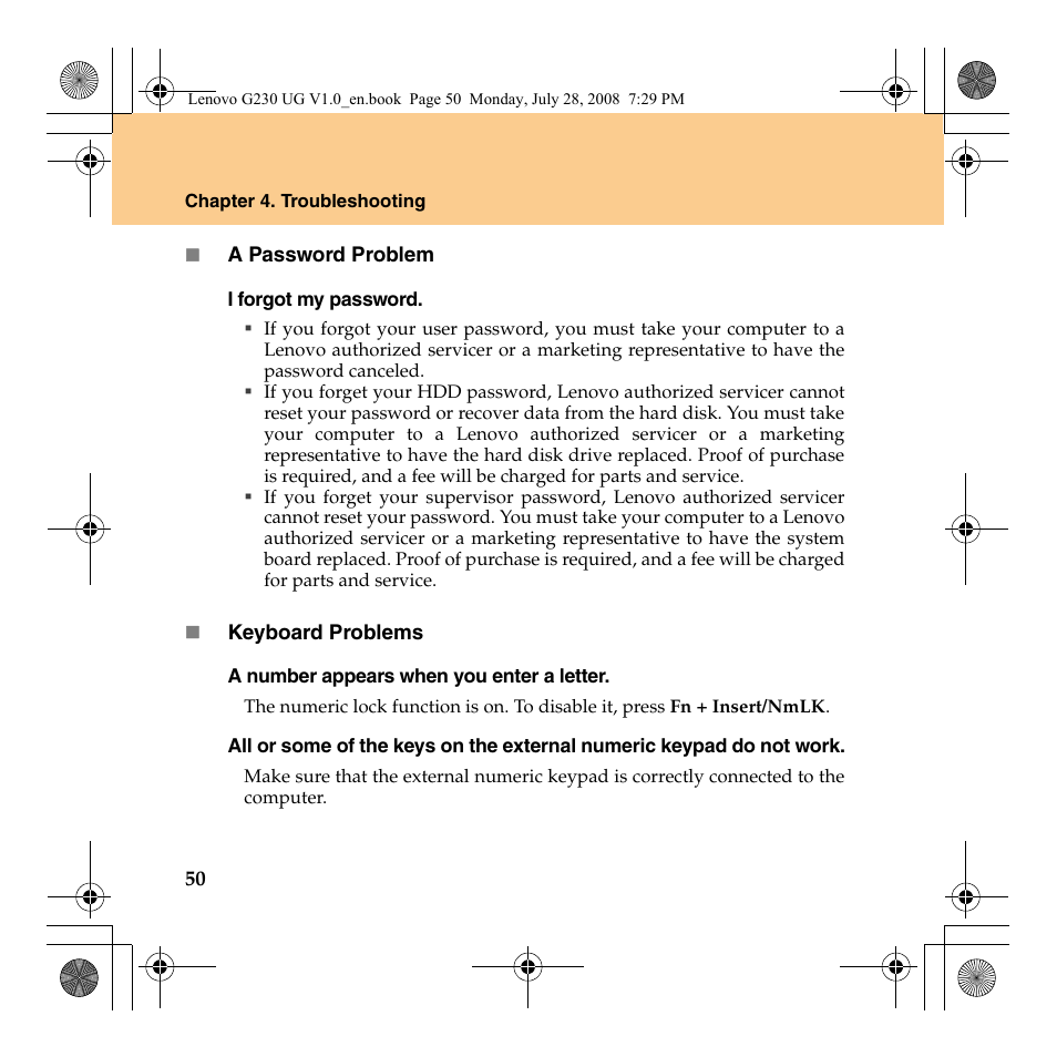 Lenovo 3000 G230 User Manual | Page 58 / 140