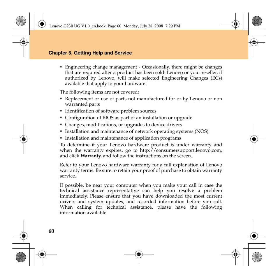 Lenovo 3000 G230 User Manual | Page 68 / 140