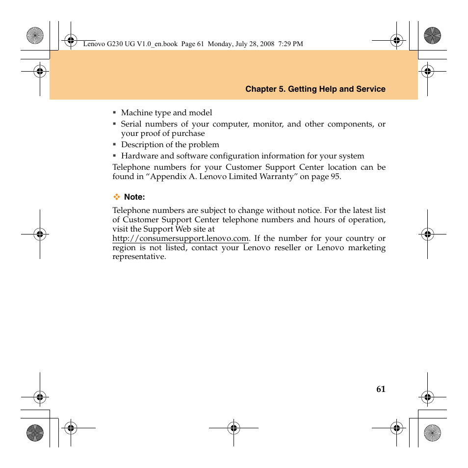 Lenovo 3000 G230 User Manual | Page 69 / 140