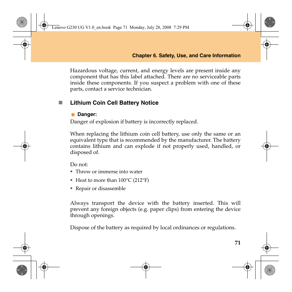 Lenovo 3000 G230 User Manual | Page 79 / 140