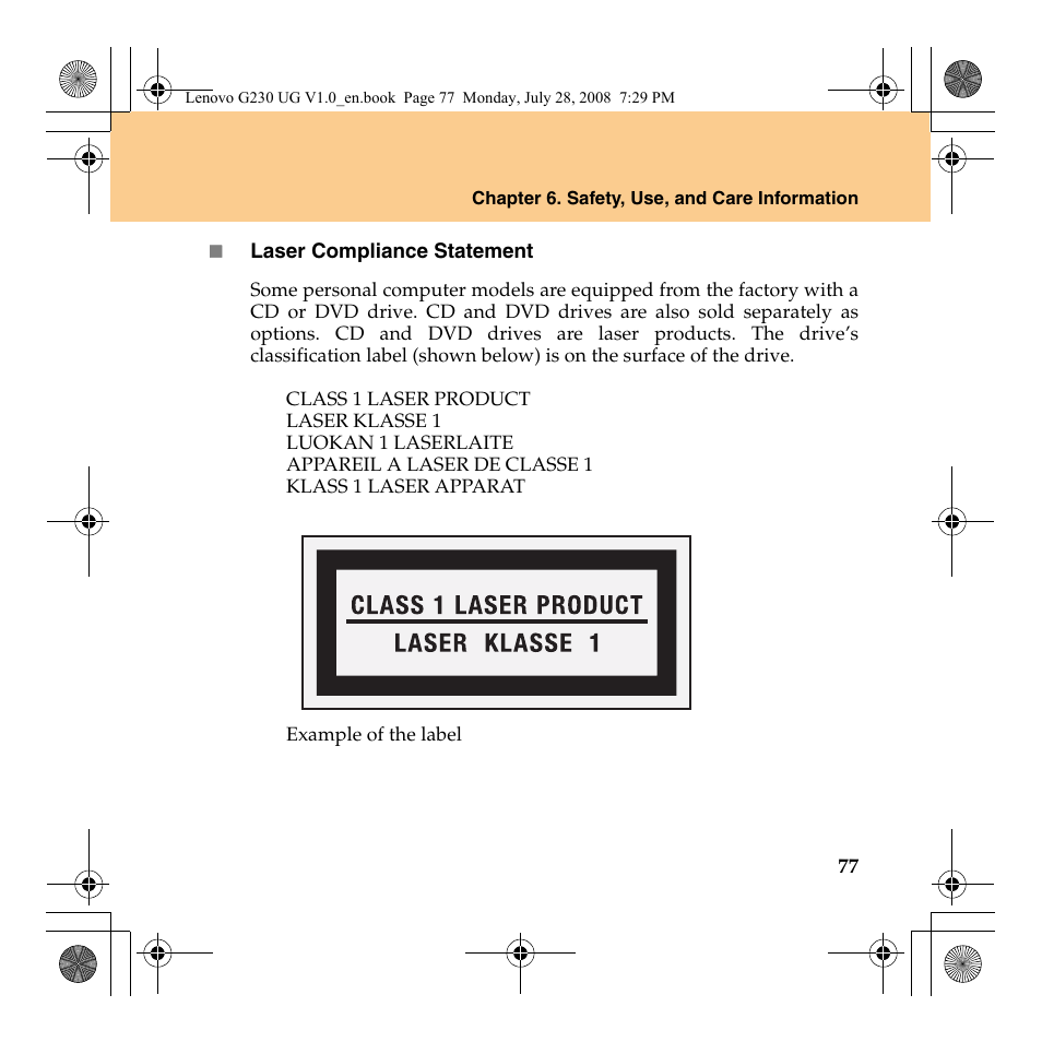 Lenovo 3000 G230 User Manual | Page 85 / 140