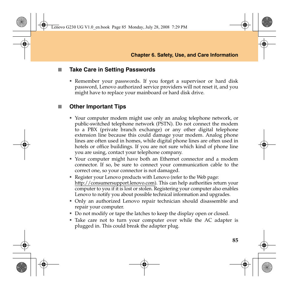 Lenovo 3000 G230 User Manual | Page 93 / 140