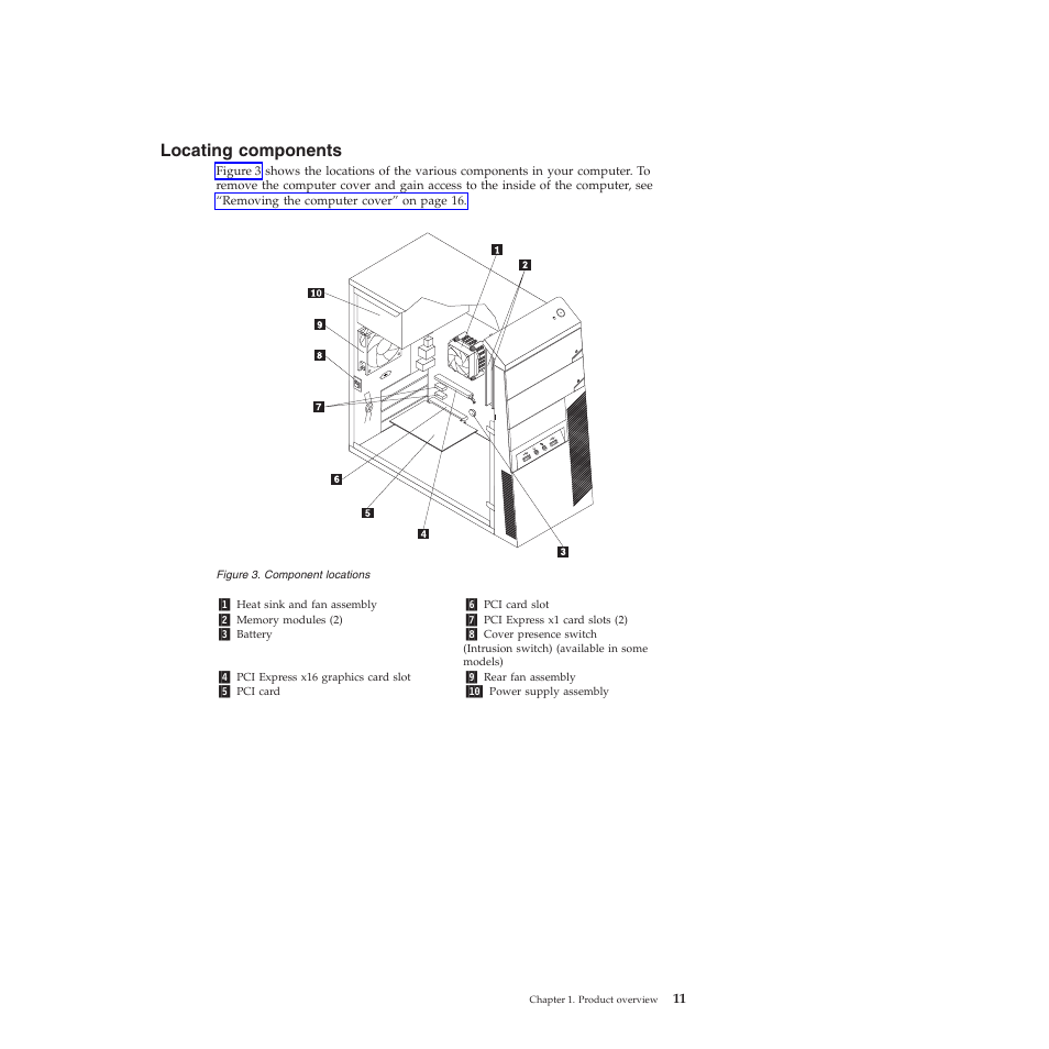 Locating components | Lenovo 5393 User Manual | Page 19 / 94