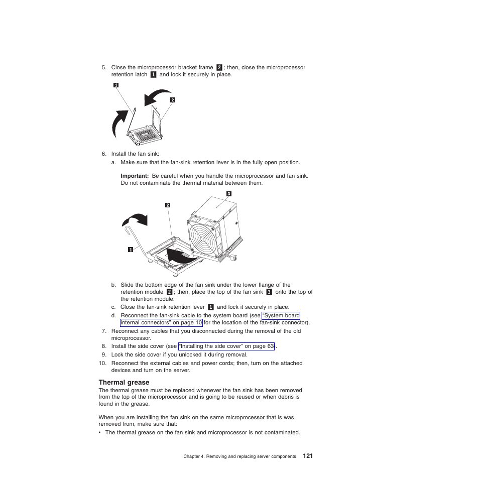 Thermal grease | Lenovo TS100 User Manual | Page 139 / 284