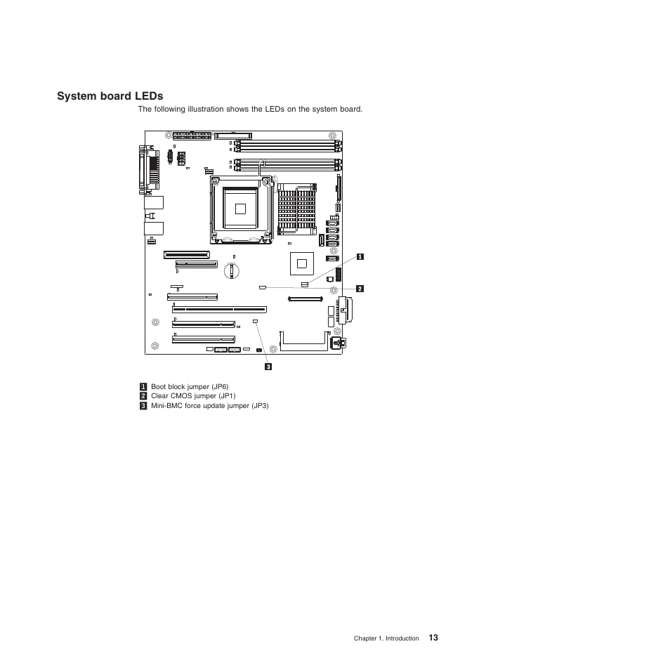 System board leds | Lenovo TS100 User Manual | Page 31 / 284