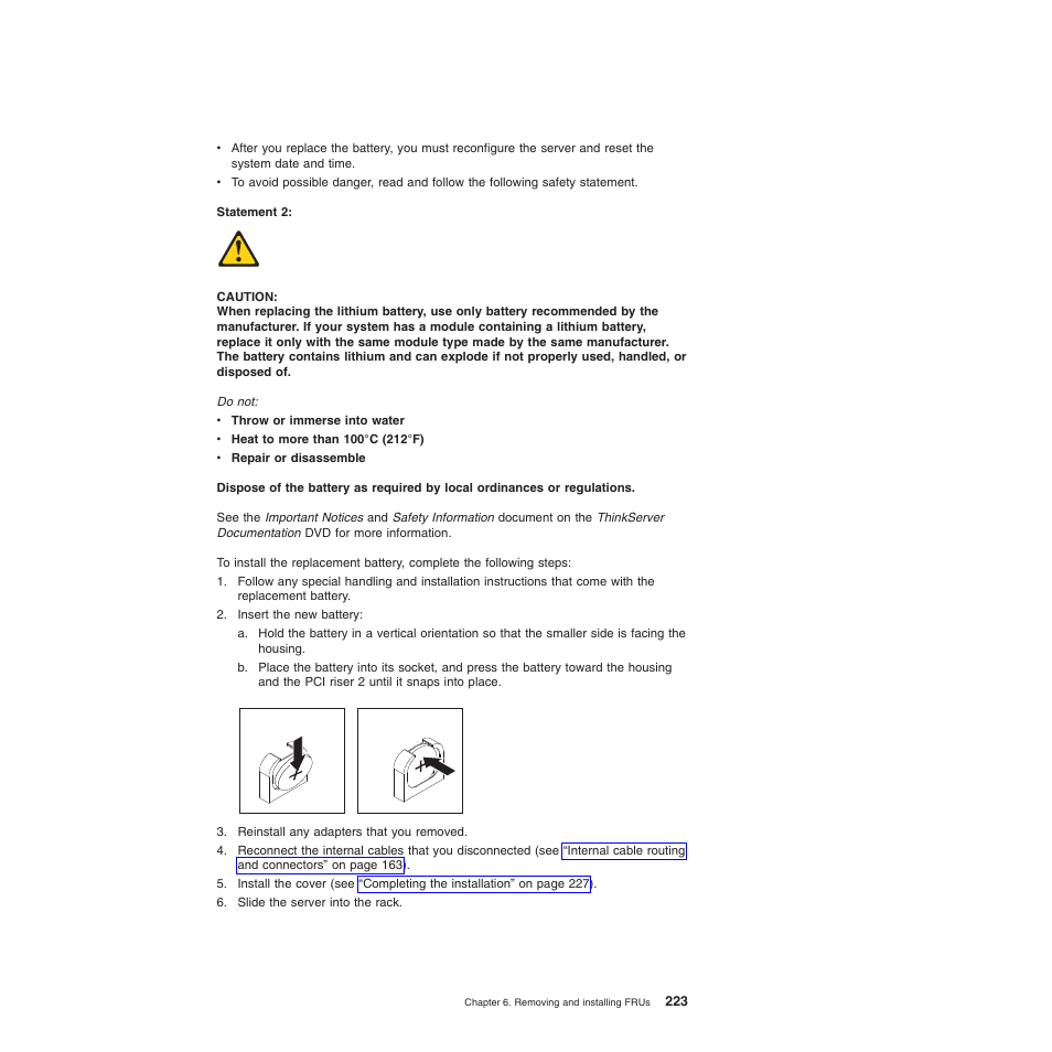 Lenovo THINKSERVER 3797 User Manual | Page 231 / 266