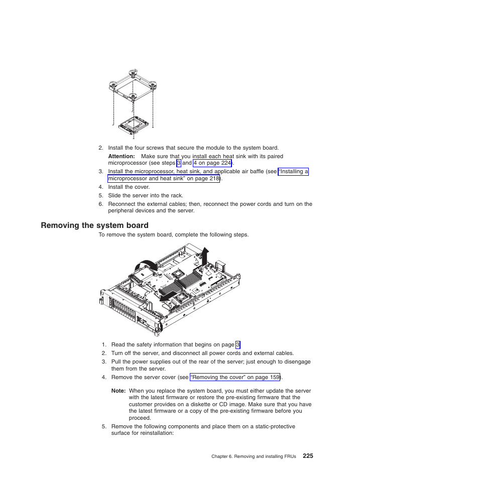 Removing the system board | Lenovo THINKSERVER 3797 User Manual | Page 233 / 266