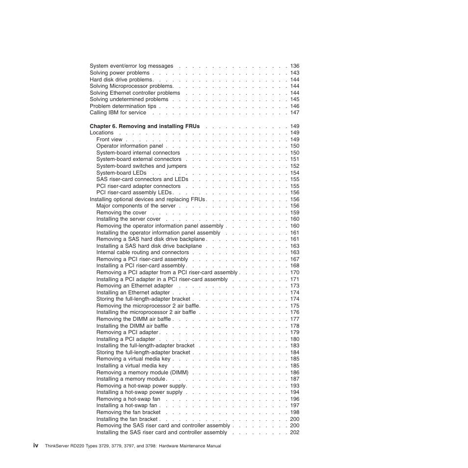 Lenovo THINKSERVER 3797 User Manual | Page 6 / 266