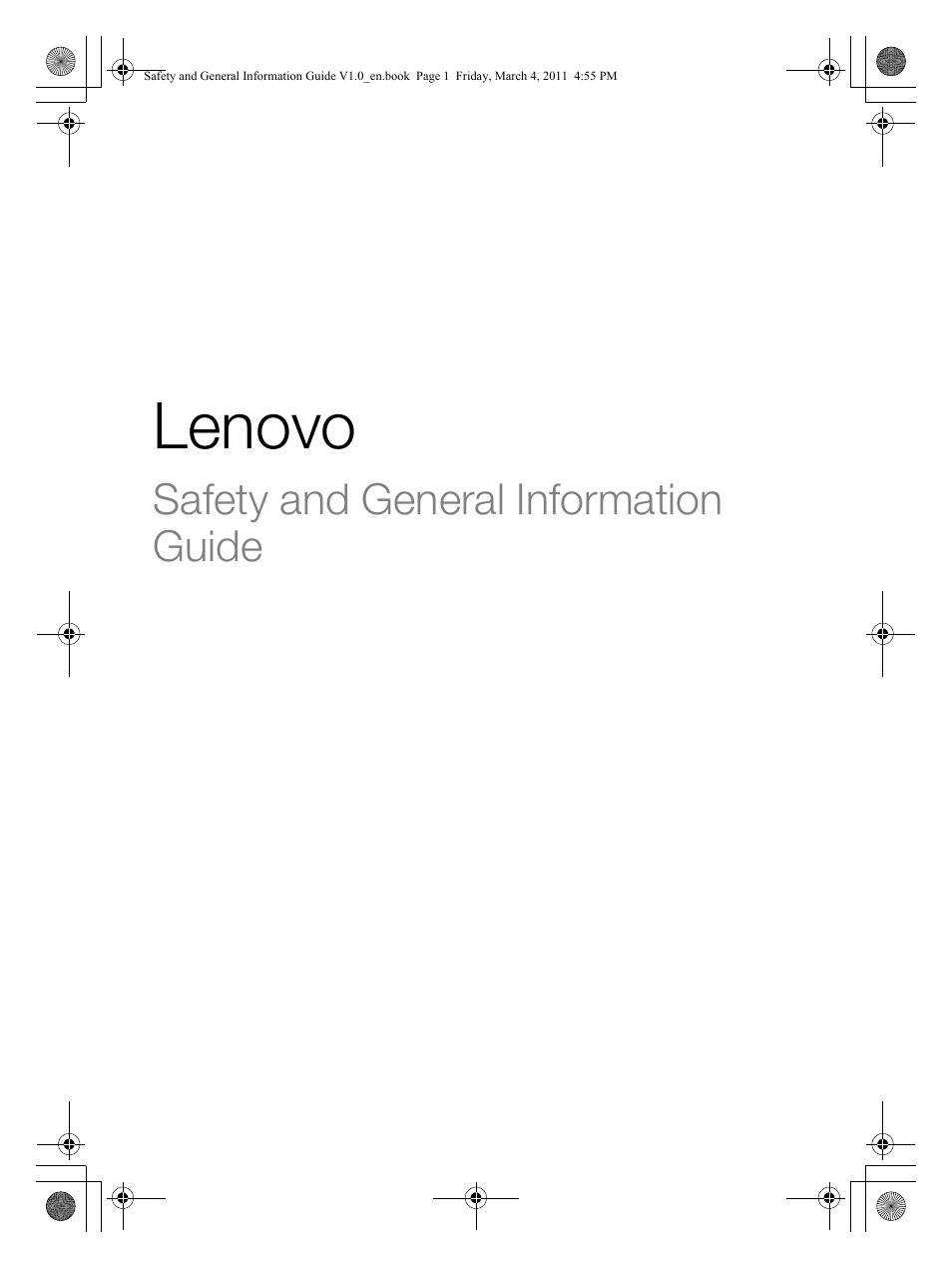 Lenovo | Lenovo 147500112 User Manual | Page 3 / 46