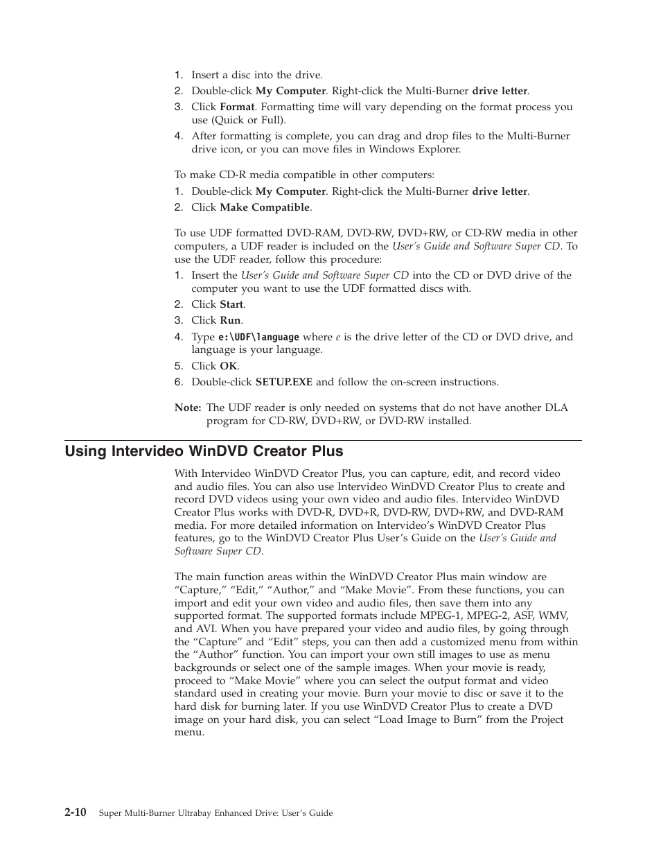 Using intervideo windvd creator plus, Using, Intervideo | Windvd, Creator, Plus | Lenovo ThinkPad 40Y8710 User Manual | Page 30 / 68