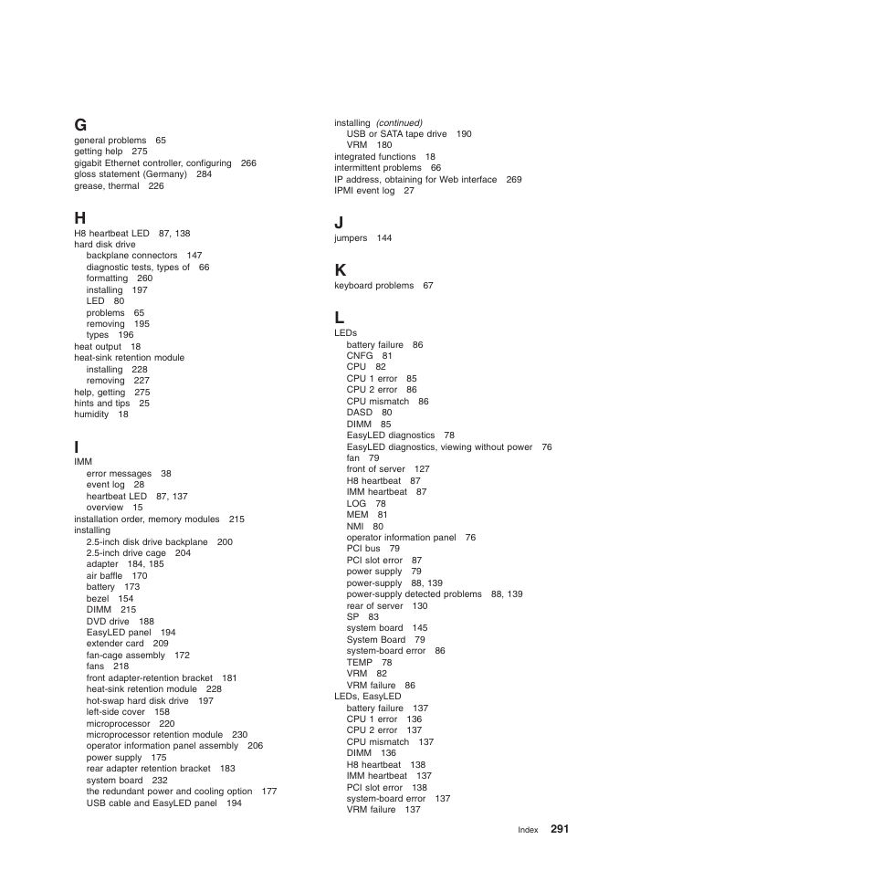 Lenovo THINKSERVER 3821 User Manual | Page 299 / 304