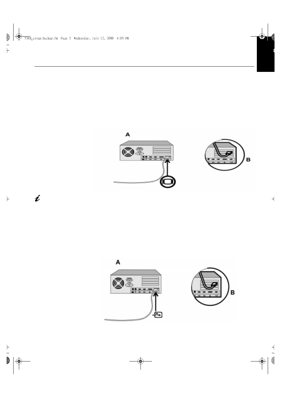 Connecting your monitor | Lenovo T54H User Manual | Page 4 / 29