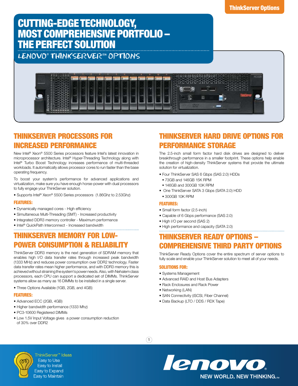 Lenovo Think 5500 Series User Manual | 2 pages