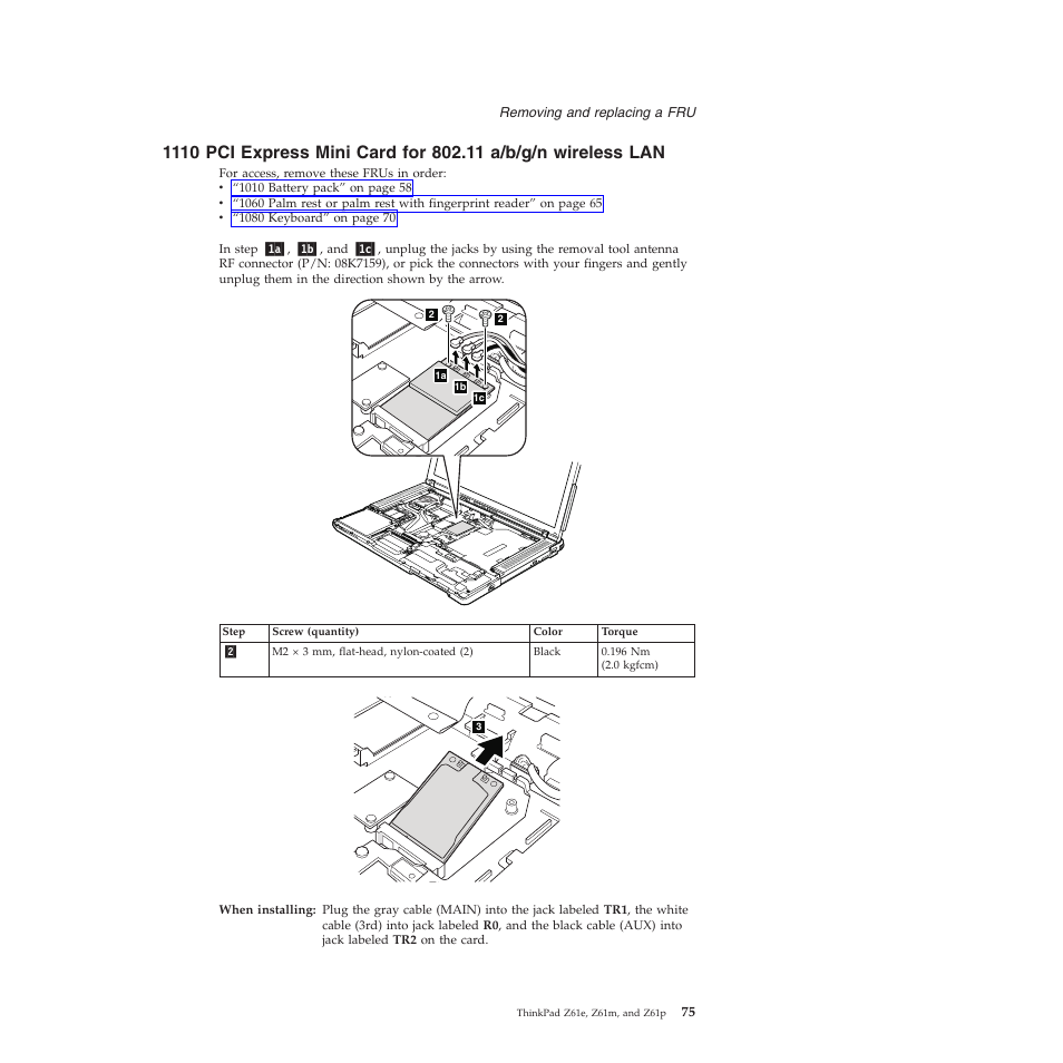 Express, Mini, Card | A/b/g/n, Wireless | Lenovo Z61e User Manual | Page 81 / 176