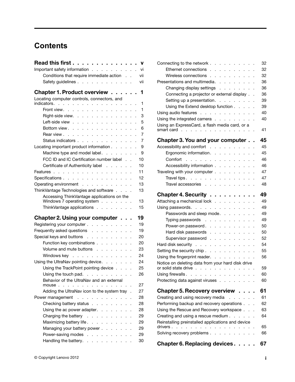 Lenovo X230 User Manual | Page 3 / 185