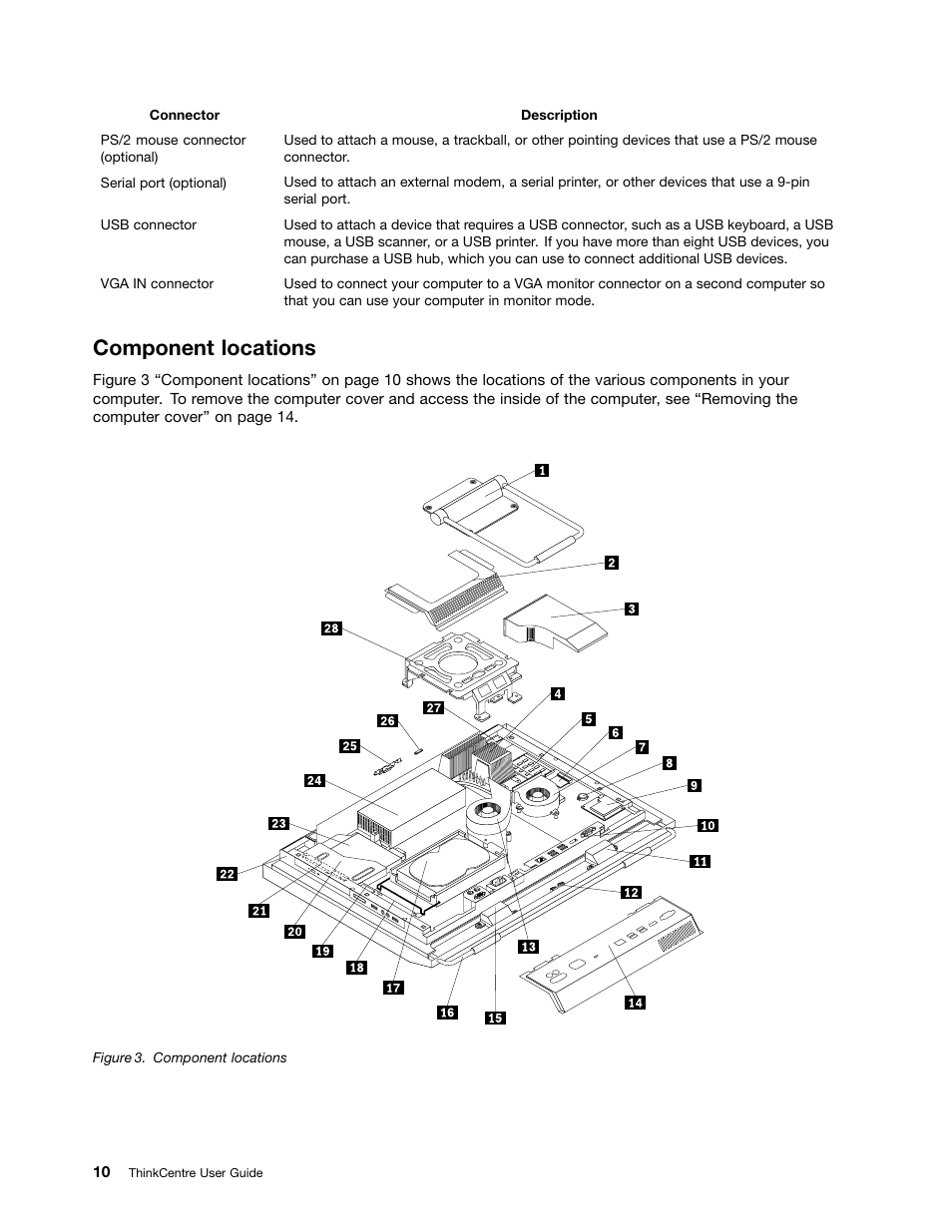 Component locations | Lenovo 5248 User Manual | Page 18 / 98