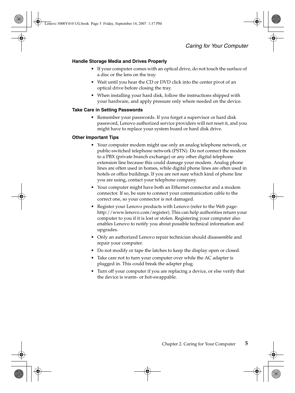 Lenovo 3000 Y410 User Manual | Page 13 / 86