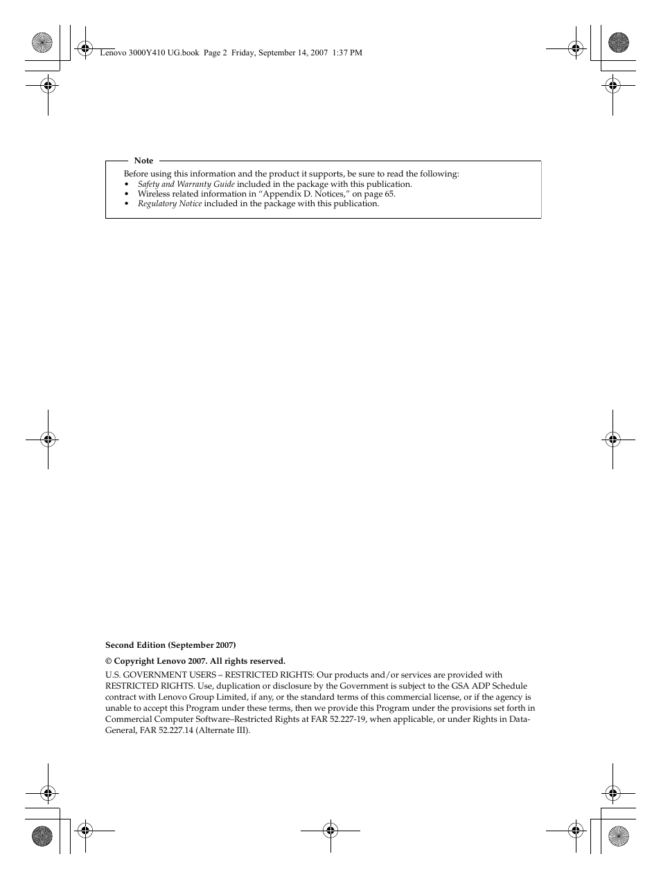 Lenovo 3000 Y410 User Manual | Page 2 / 86