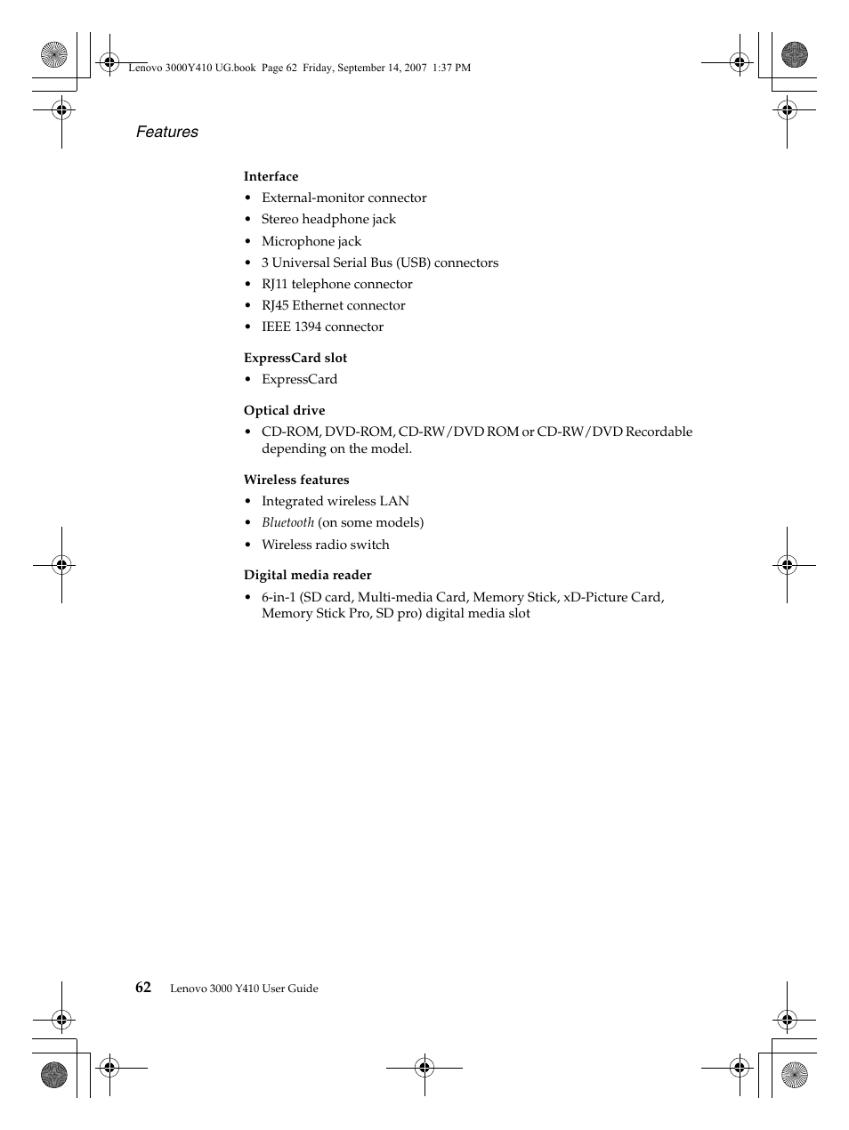 Lenovo 3000 Y410 User Manual | Page 70 / 86